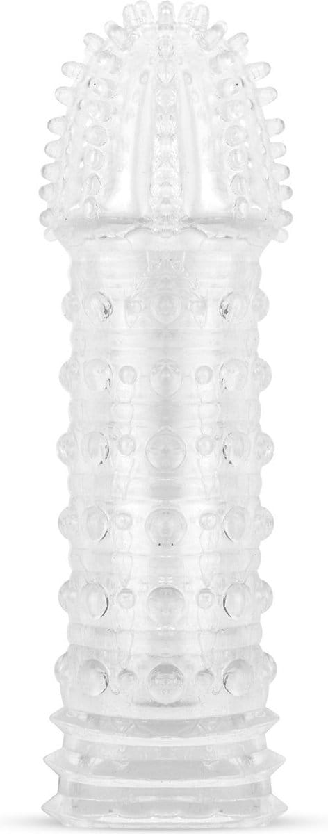 Genopte Penis Sleeve - Transparant