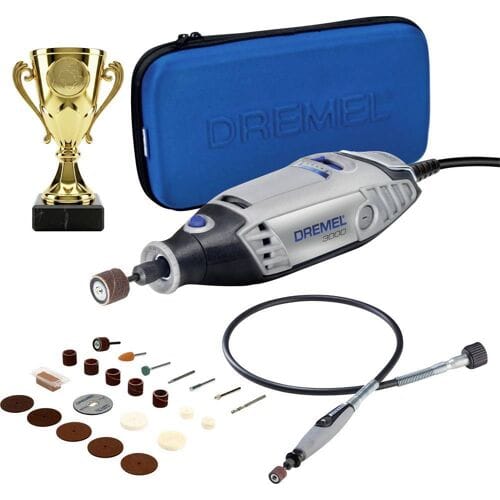 Dremel Multifunctioneel Gereedschap 3000wc - Model 3000 + 25 Accessoires - Flexibele As - Opbergkoffer En Kampioensbeker