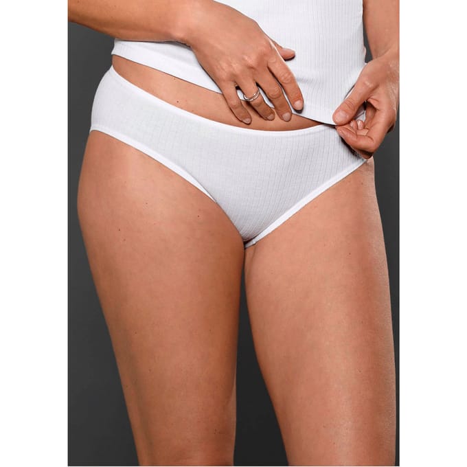 Slip van puur katoen - wit - Gr. 44 van Goldner Fashion