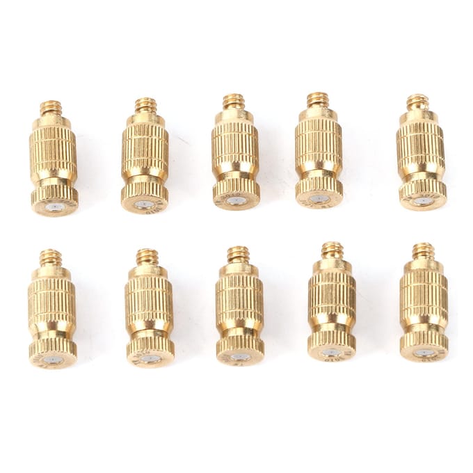 10 stuks Messing Nevelsproeiers met Draad Nevelende Sproeikop beige