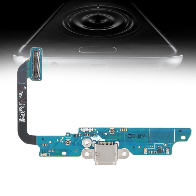 USB Mobiele Telefoon Dock Connector Oplaadpoort Flex Kabel voor Samsung Galaxy S6 Active G890A gray
