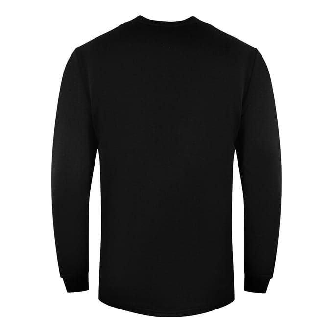 Cavalli Class zwart sweatshirt met vastgeschroefd logo