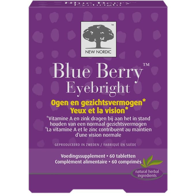 New Nordic Blue berry eyebright 60 tabletten