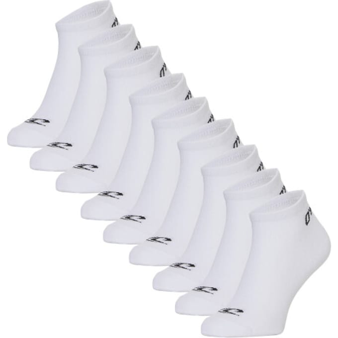 O'Neill Heren / Dames Sneakersokken 9-Pack Wit - Maat 35-38