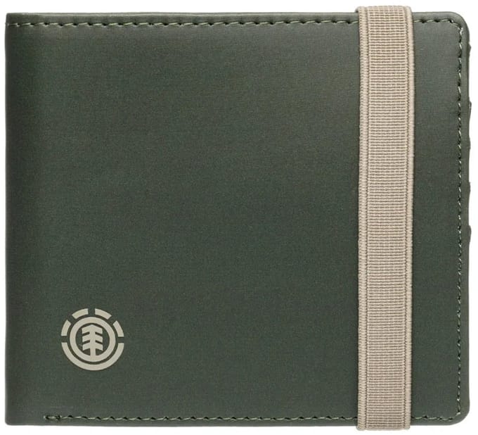 Element Icon Strap Bifold Portemonnee Groen Man