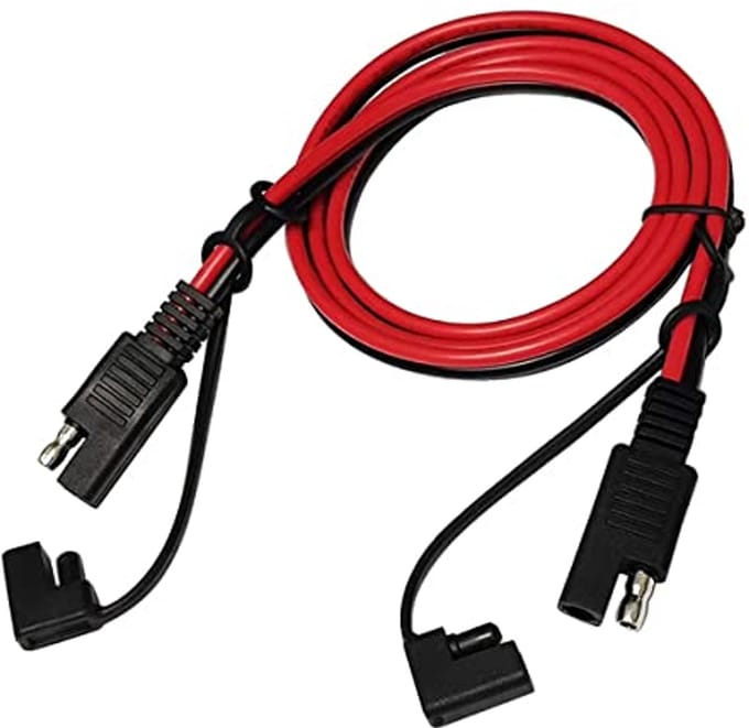 SAE Aansluitkabel 3m - 2-polig, 14 AWG met Stofkap