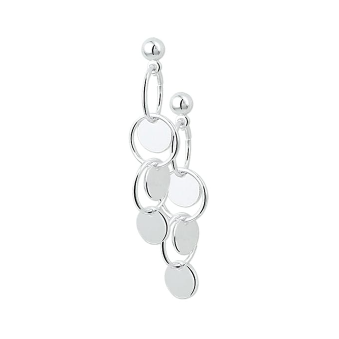 Glams oorhangers - Zilver