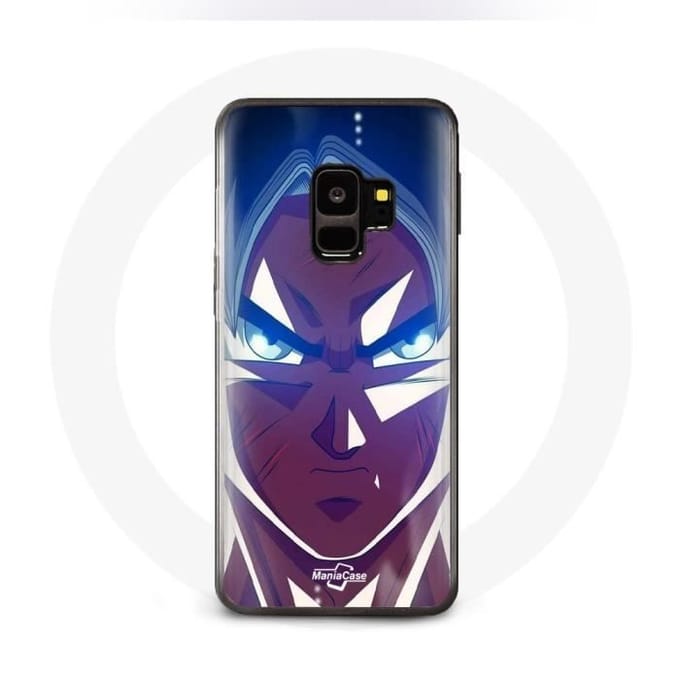 Coque pour Samsung Galaxy S9 plus Dragon Ball Goku Visage énervé