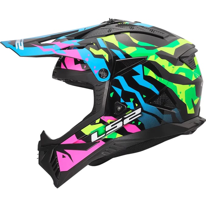 LS2 MX708 Fast II Grotesk Motocrosshelm -