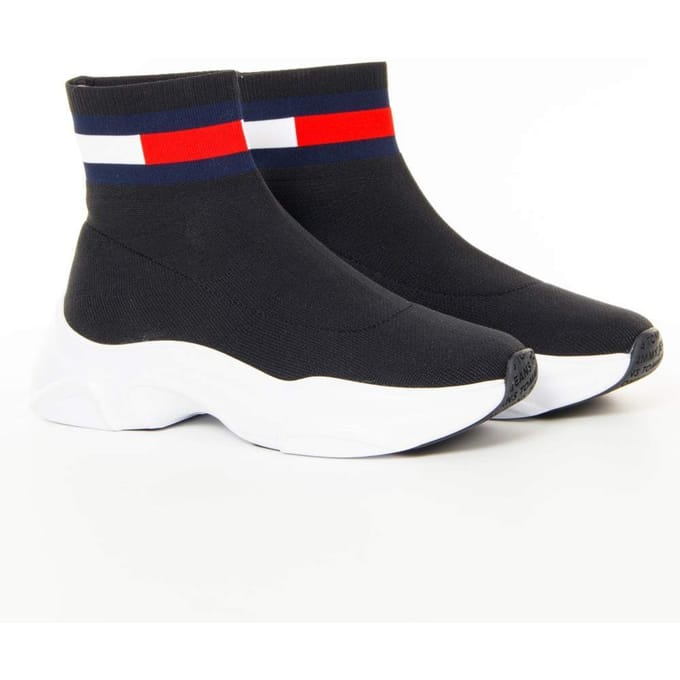 Sneakers Tommy Hilfiger zwart / wit / rood / blauw 36 zwart