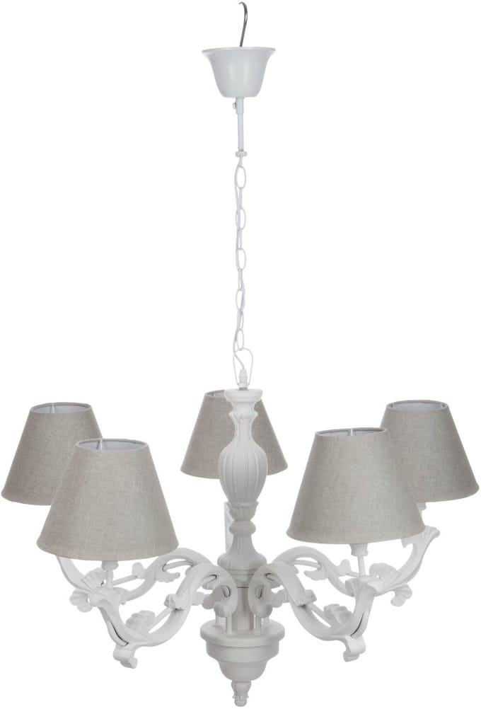 J-Line bloempot 3 Pots - ijzer - wit