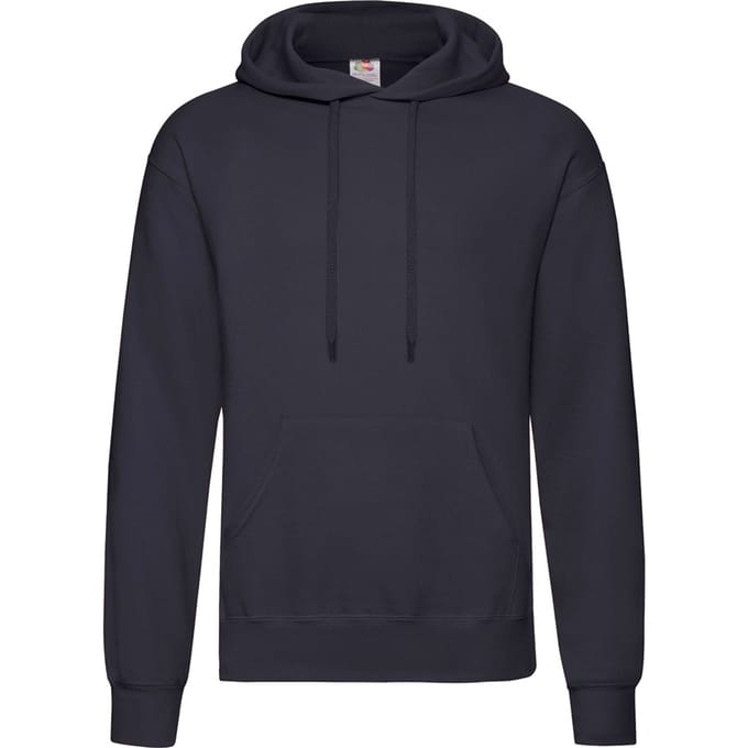 Fruit of the Loom Volwassenen Unisex klassiek sweatshirt met capuchon (Deep Navy)