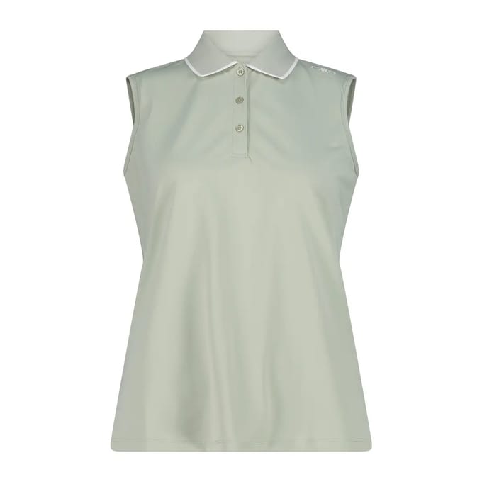 Dames Mouwloos Stretch Piqué Poloshirt CMP