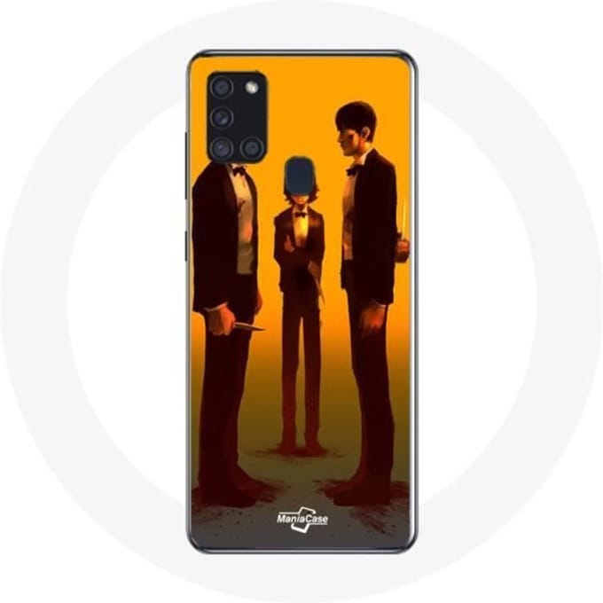 Samsung Galaxy A21S hoesje Inktvis Game Seong Gi hun Cho Sang woo en Kang Sae Byeok aflevering 9