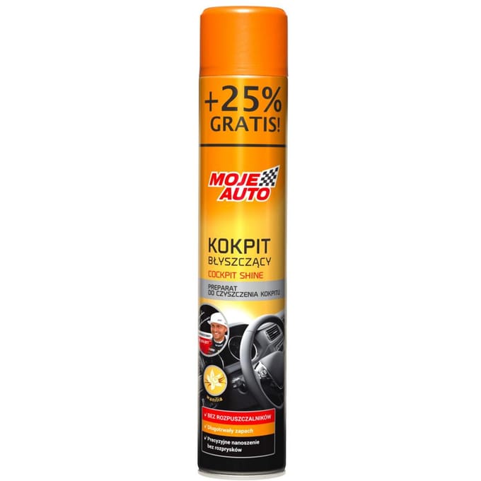 Moje auto Cockpitspray 600ML + 25% gratis, met vanille geur