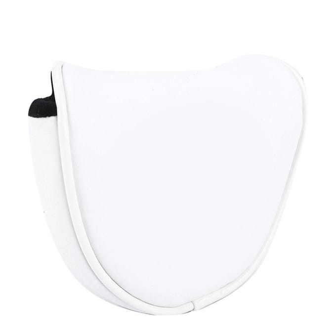 PU Leer Groetende Den Halve Cirkel Waterdichte Magnetische Gesp Golf Putter Hoes Club Hoesjes Accessoire Wit wit