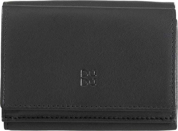 DuDu Honduras Portemonnee Leder 10 cm - Jongens - Horizontaal - schwarz