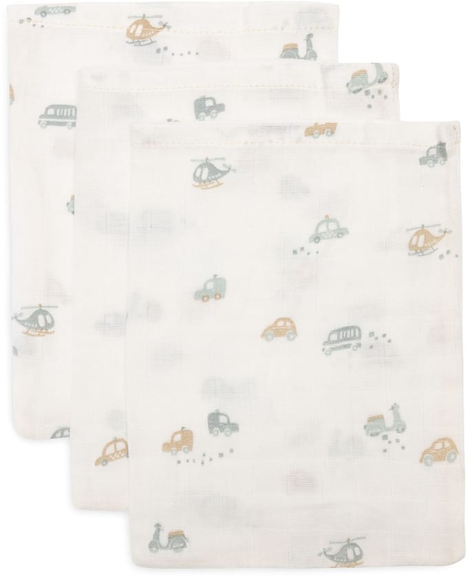 Jollein Hydrofiel Washandje 15x20cm On The Go (3pack)