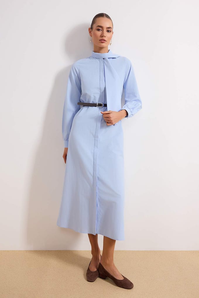 Dames maxi-jurk, plat model, lang, casual/dagelijks, A-lijn model, geschikt voor hijab