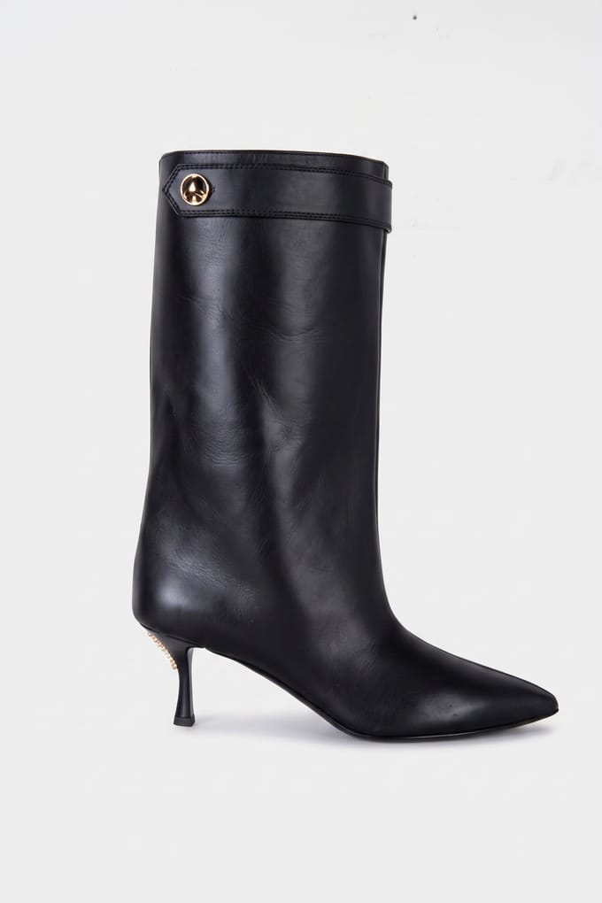 Moschino Goatskin Boots Black Taglia: 40 | Stivali Outlet | Donna | Nero