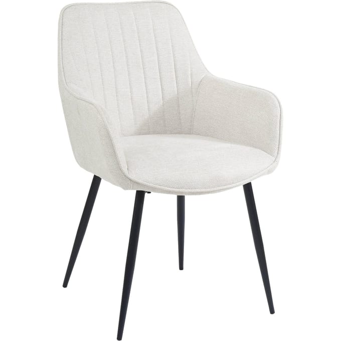 Housecraft Living Maud Eetkamerstoelen Armleuning Off-White - Set van 2