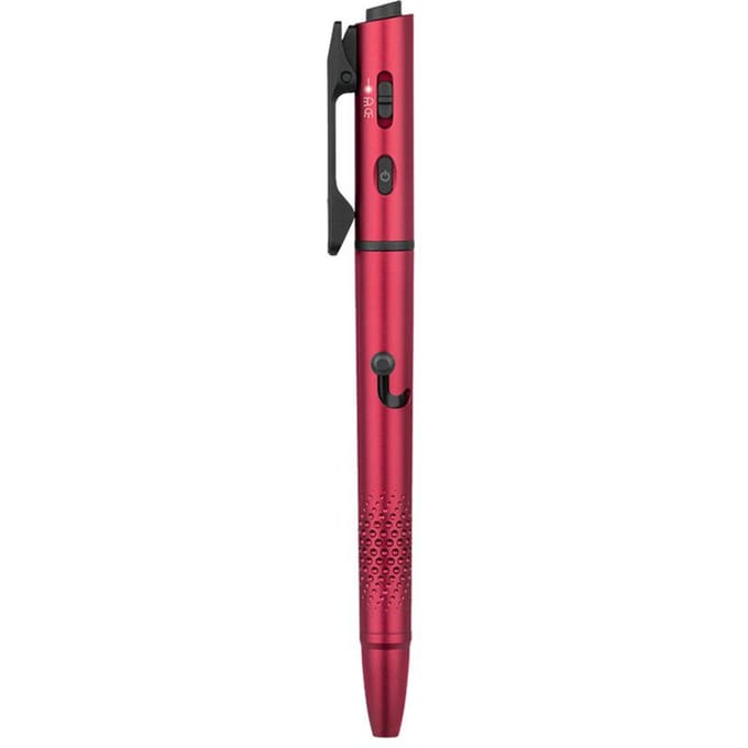 Olight O'Pen 3 4-in-1 Wine Red – Schrijfpen, Zaklamp, Laser & Nachtlicht