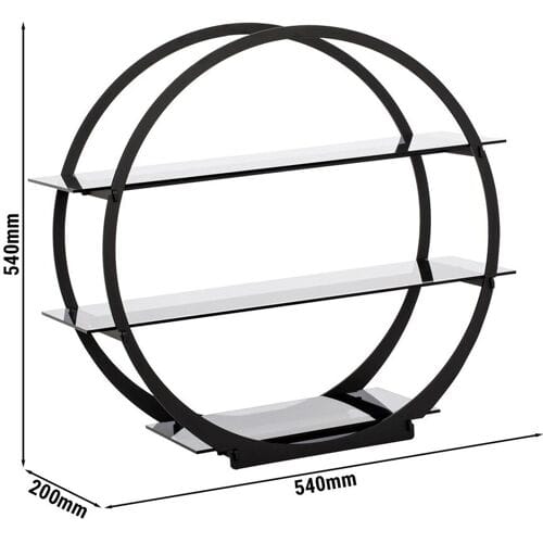 GGM Gastro Etagerie / Buffetständer - Ø 540mm - Schwarz Zwart