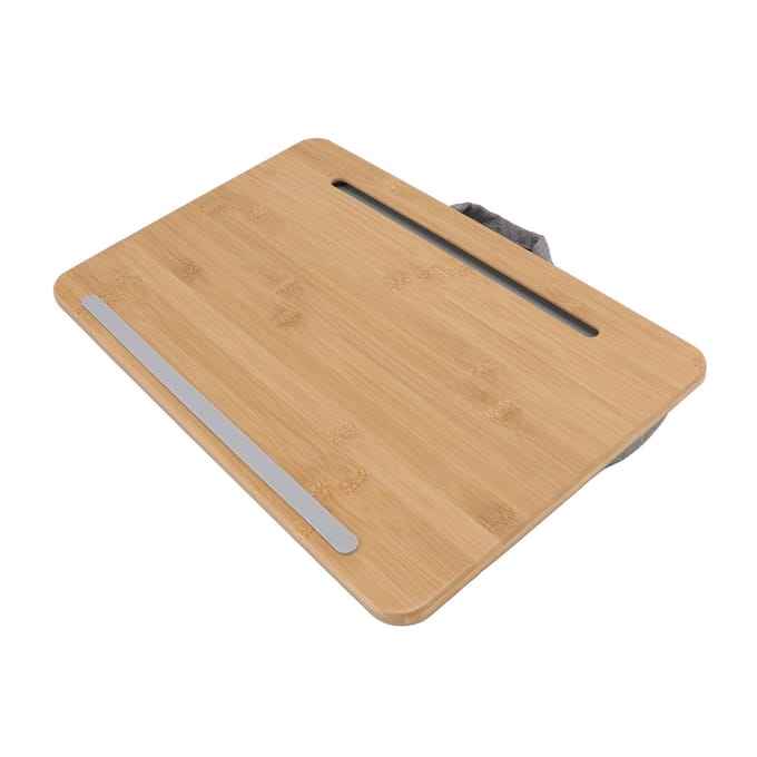 Thuiskantoor Laptop Schootbureau Draagbare Multifunctionele Laptopstandaard voor Bedbank Bank 42x27,5cm beige