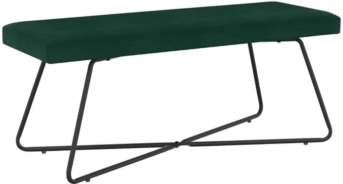 vidaXL - Bank - Donkergroen - 110 - x - 40 - x - 45 - cm - fluweel