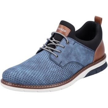 Rieker Heren Instapper Leren Comfort Schoen 14450-14 Blue