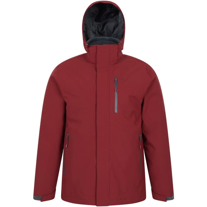 Mountain Warehouse Heren Sycamore 3-in-1 Waterdichte Jack (Roest)
