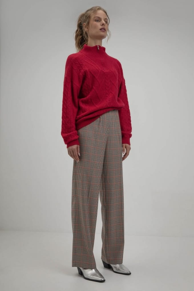 Josephine & Co Stefano Sweater Red Maat: XXL | Sweaters Outlet | Dames | Rood