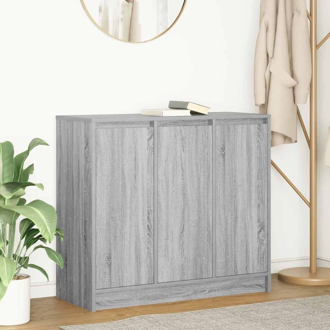 vidaXL - Dressoir - 85x34x76 - cm - spaanplaat - grijs - sonoma
