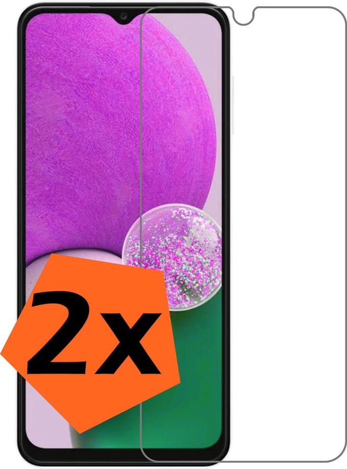 Screenprotector - 2 Stuks - Geschikt voor Samsung Galaxy A13 5G - Extra Sterk - Gehard Glas - Beschermglas - Tempered Glass - Screen Protector