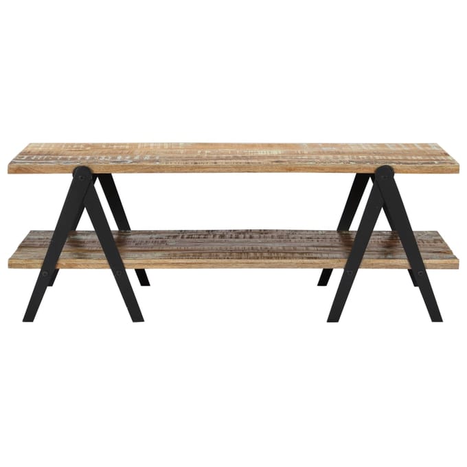 vidaXL - Salontafel - 115x60x40 - cm - massief - gerecycled - hout