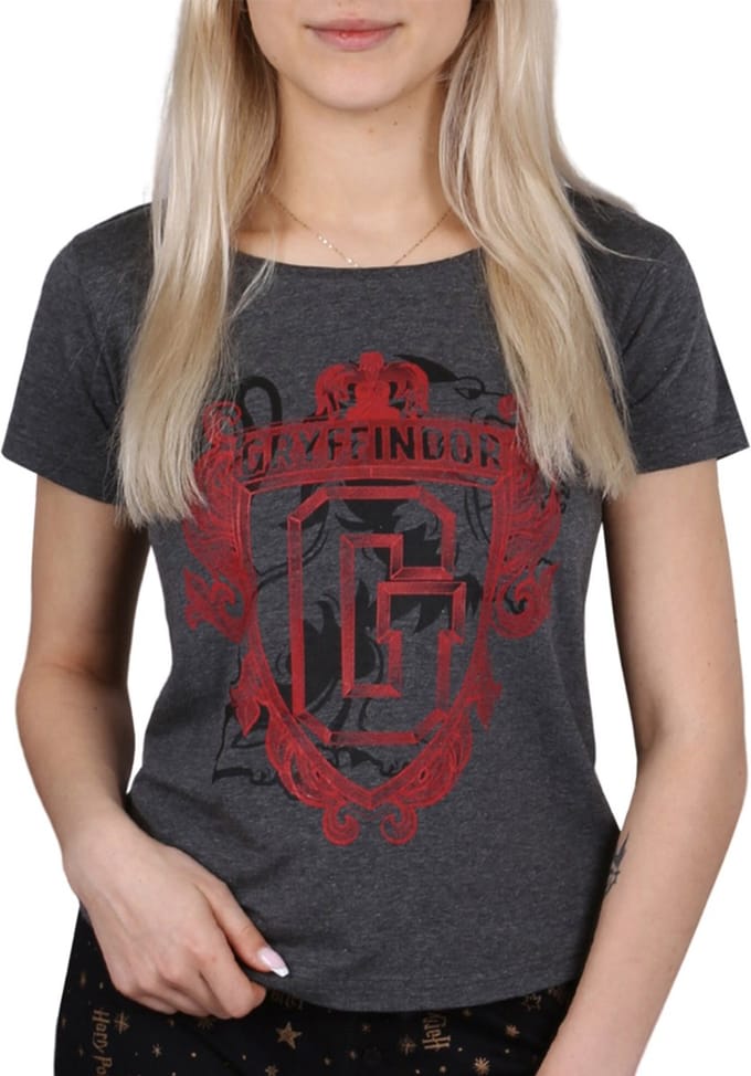 Donkergrijs GRIJFINDOR Harry Potter dames t-shirt