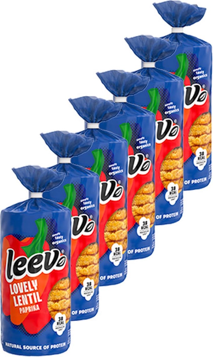 Leev® Bio | Linzenwafels | Paprika | 6 stuks | 6 x 117g