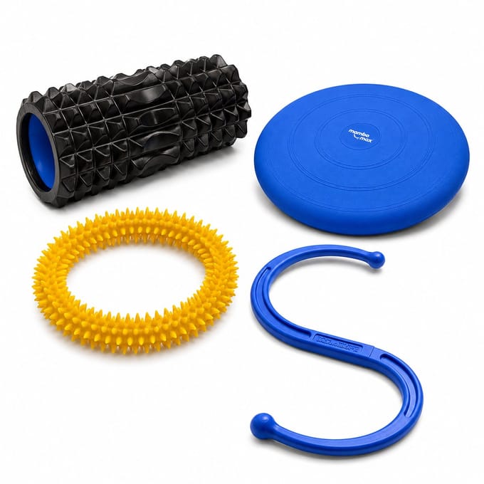 Mambo Max Massage & Wellness Set - Foam Roller, Backnobber, Massagering en Zitkussen - Complete Herstel- en Ontspanningsset