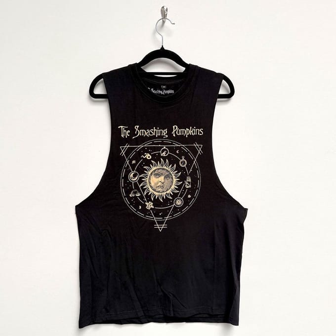Smashing Pumpkins - Celestial Sun Tanktop - L - Zwart