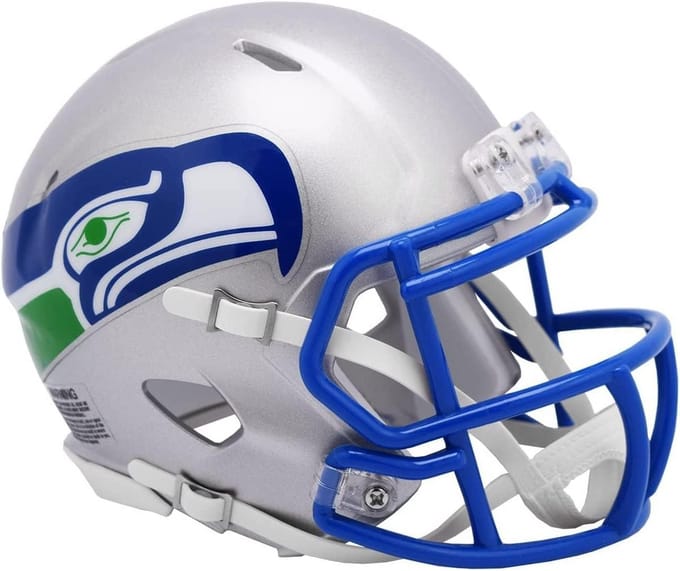 NFL Seattle Seahawks Throwback Mini Helm - Verzamelobject in Officiële Kleuren
