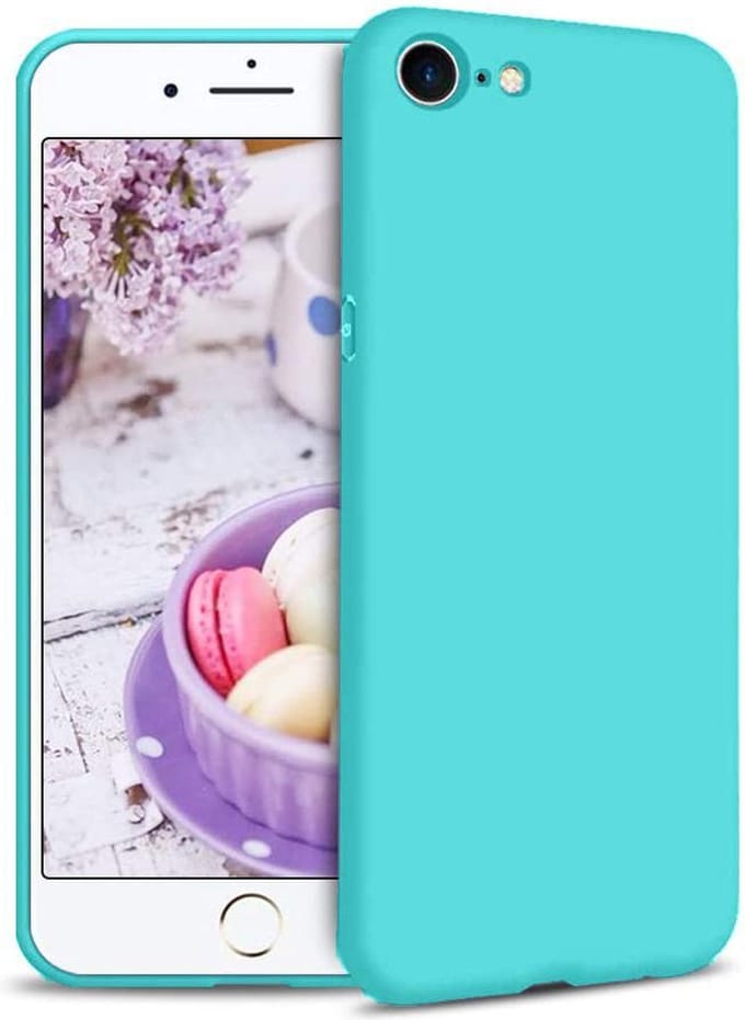 HB Hoesje Geschikt voor Apple iPhone 7 / 8 - Turquoise - Siliconen Back Cover