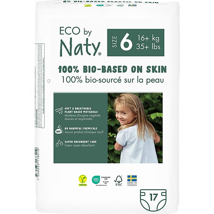 Naty Luiers: Maat 6 16+ kg 17 stuks