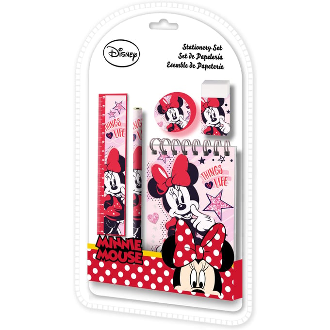 Minnie Mouse 5 Delige Schrijfwarenset