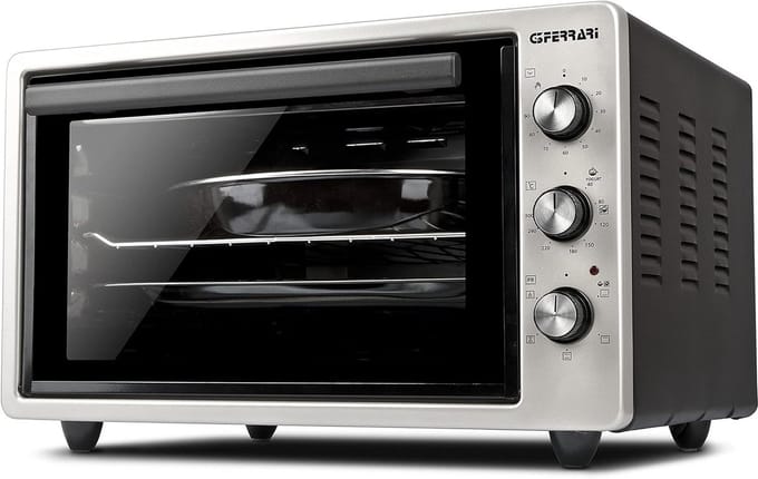 Elektrische Oven met Ventilator 37 Liter en 300°C - Ideaal voor Pizza en Brood