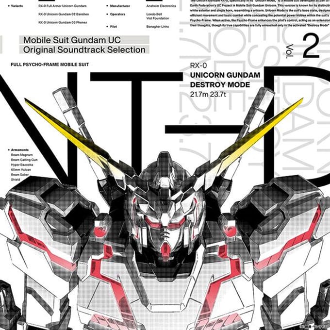 Hiroyuki Sawano - Mobile Suit Gundam Unicorn Original Soundtrack Selection Vol. 2 (LP)