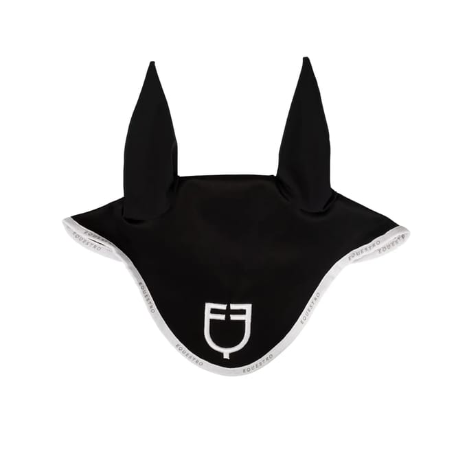 Korte muts van technische stof met logo Equestro