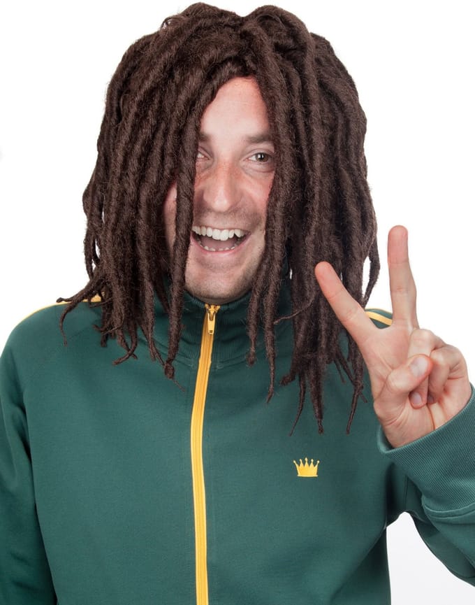 Bruine Dreadlocks Pruik - voor fasching carnaval