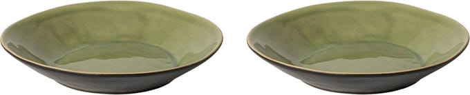 Costa Nova Riviera diep bord 25 cm Vert Frais lichtgroen - set van 2