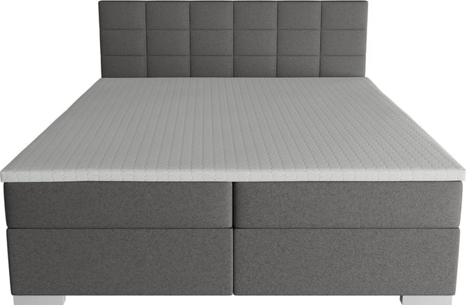 Boxspring Seattle - 180x200cm - Lichtgrijs