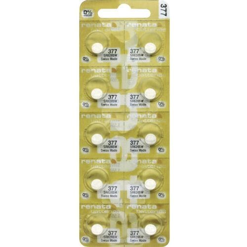 Renata Knoopcel 377 – 10 stuks – 28 mAh